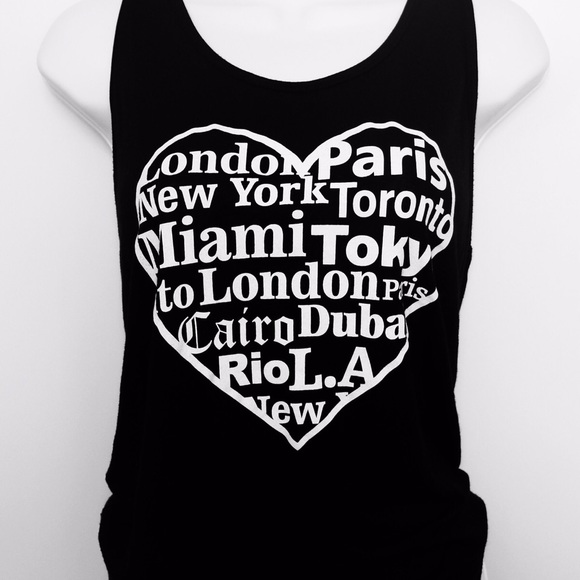 American Apparel x Millionera One Love Unisex Graphic Tank Top - Picture 4 of 8